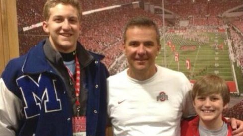 Jake Pickard with Urban Meyer