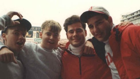 Kris Hughes (3rd from right) graduated from Ohio State in 1995