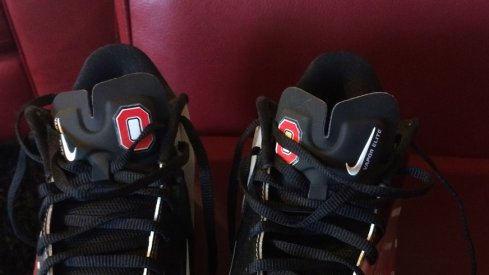 Torrance Gibson rocked these Ohio State cleats in a nationally-televised high school football game on ESPN.
