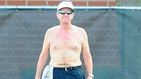 Shirtless Spurrier saw his shadow. Let's play some football.