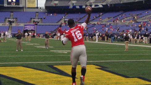 J.T. Barrett shined in his debut at quarterback for the Buckeyes.