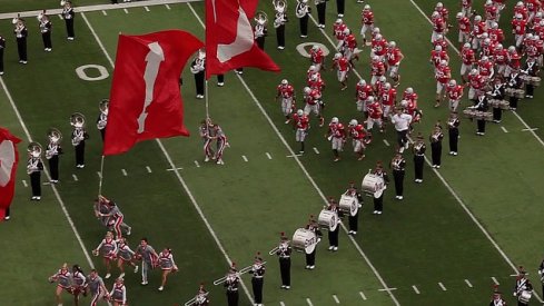 Ohio State taking the field