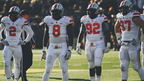 Ohio State's defensive line v. Michigan, 2013 [Walt Keys, ElevenWarriors.com]