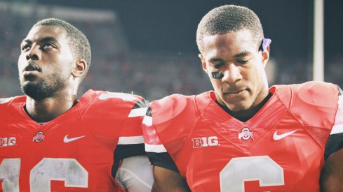 J.T. Barrett and Evan Spencer following Ohio State's loss to Virginia Tech.