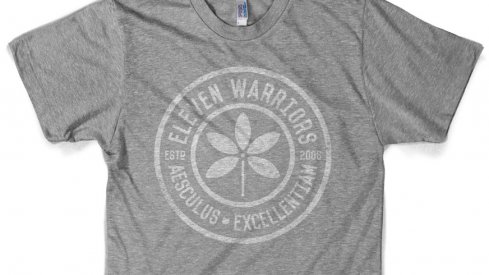 The Eleven Warriors Track Tee available now at Eleven Warriors Dry Goods