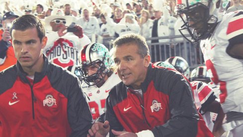 Urban Meyer says "there's a lot of football left" for Ohio State to move up in the College Football Playoff rankings.