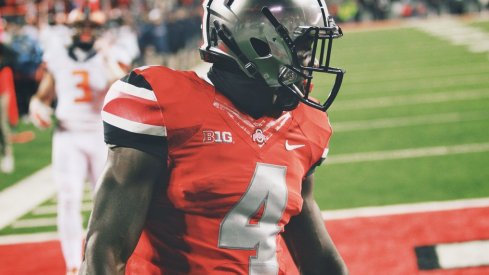 Curtis Samuel found the end zone twice in his first collegiate start at tailback.
