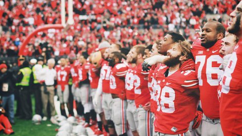 Watch Ohio State sing Carmen Ohio after beating Michigan and Urban Meyer's post game press conference. 