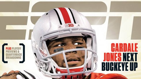 Ohio State quarterback Cardale Jones makes an appearance on a regional cover for ESPN the Magazine