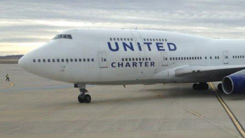 En route to New Orleans, Ohio State is flying in style. 