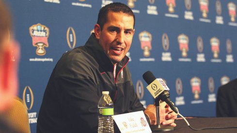 Ohio State co-defensive coordinator Luke Fickell at Sugar Bowl media day.