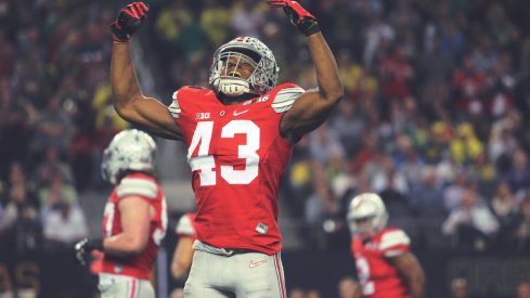 Darron Lee, excited.