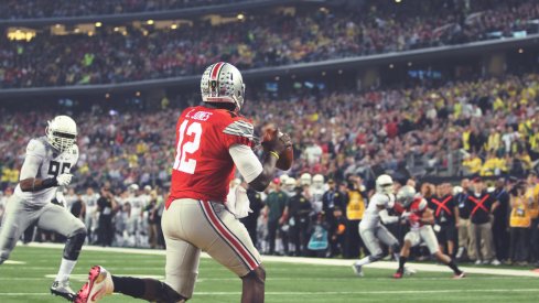 Cardale Jones found himself in the wrong end zone early on