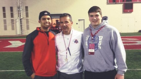 Urban Meyer and his two top 2017 standouts.
