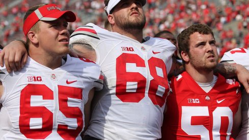 Pat Elflein, Taylor Decker, and Jacoby Boren