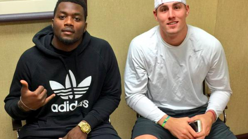 Dante Fowler, left, and Jeff Heuerman, right.