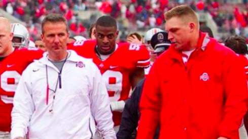 Urban Meyer and Kirk Barton