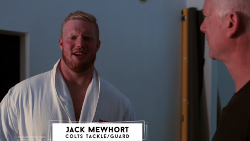 Jack Mewhort and ESPN's Kenny Mayne