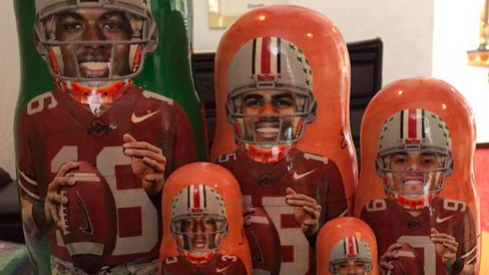Ohio State matryoshka dolls, available in Kronstadt, St. Petersburg, Russia.