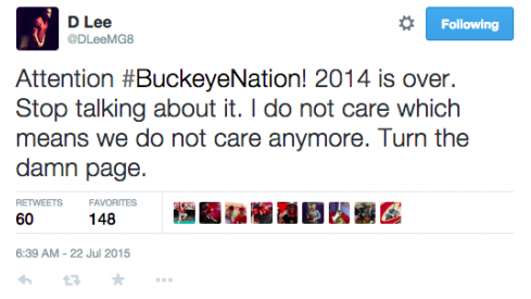 Darron Lee is over it.