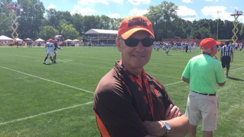 Jim Tressel at the Cleveland Browns camp