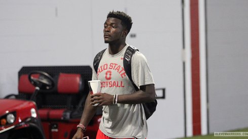 Freshman Eric Glover-Williams becomes the seventh new Buckeye to lose his Black Stripe in 2015