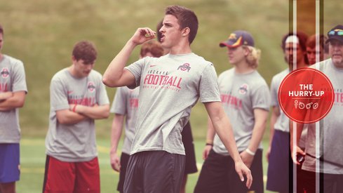 Drue Chrisman during an Ohio State camp in June.