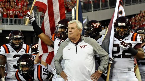 Virginia Tech head coach Frank Beamer