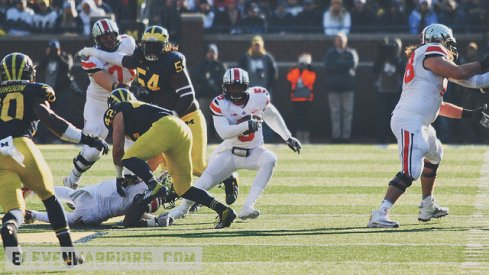 Braxton Miller cooks a Michigan Man in 2013.