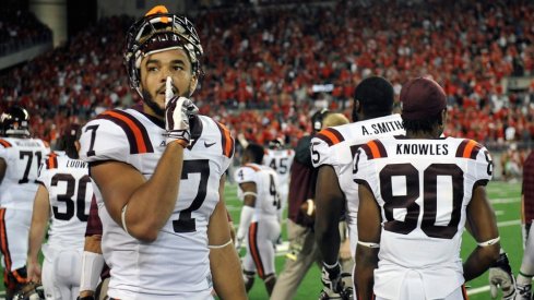 Bucky Hodges and Virginia Tech outplayed Ohio State in Ohio Stadium to silence the crowd in 2014.