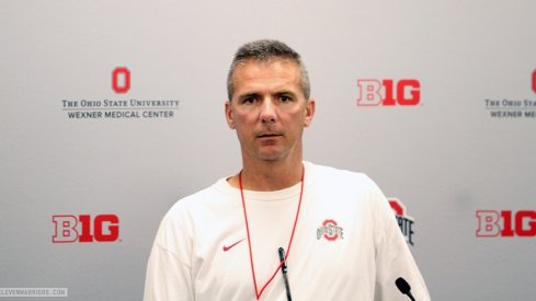 Urban Meyer meets with reporters Wednesday to preview Ohio State's game against Virginia Tech.
