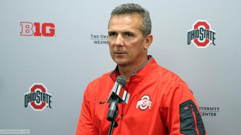 Urban Meyer spoke with reporters Monday to preview Ohio State's game at Indiana.