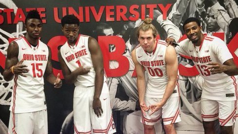 A photo shoot wrap up from the 2015 Ohio State men's basketball team.