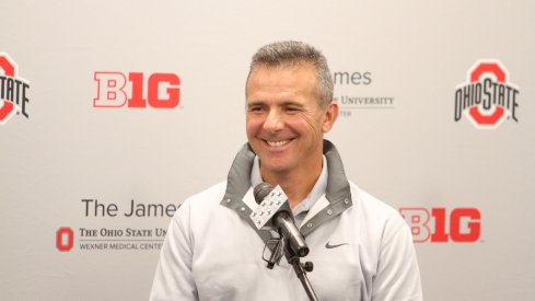 Urban Meyer is all smiles.