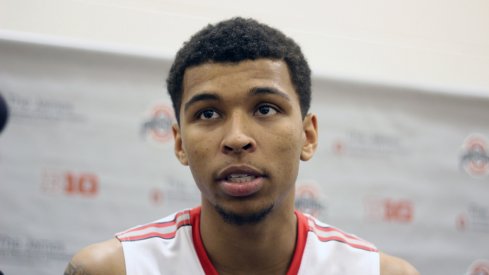 Marc Loving at Ohio State's media day.