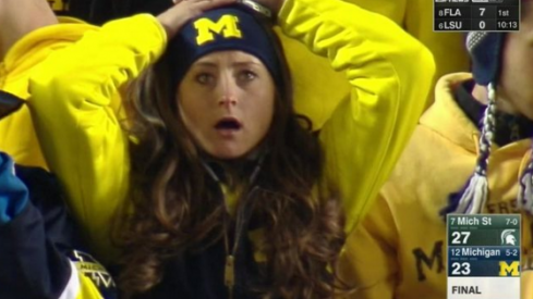 There were a lot of sad faces at the Big House.