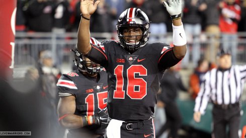 J.T. Barrett leads Ohio State to win against Penn State, but no change at quarterback yet for Ohio State.