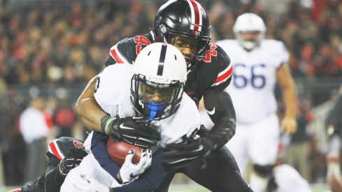 Darron Lee takes down Saquon Barkley.