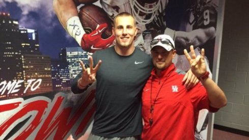 Jeff Heuerman speaks to the Houston Cougars.