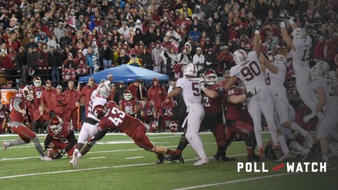 October 31, 2015: WSU sophomore place kicker Erik Powell (46) misses this game-winning field goal attempt on the last play of the game during the PAC-12 game between the Stanford University Cardinal and the Washington State University Cougars played at Martin Stadium, in Pullman Washington on the campus of Washington State. Stanford won 30-28 to improve to 7-1 overall and 6-0 in the PAC-12 North. WSU fell to 5-3 overall, and 3-2 in PAC-12 conference play. (Photograph by Robert Johnson/Icon Sportswire)