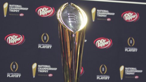College Football Playoff trophy.