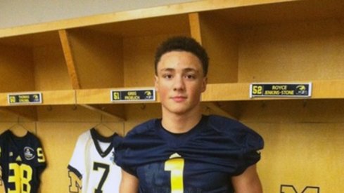 Austin Mack during an old visit to Michigan