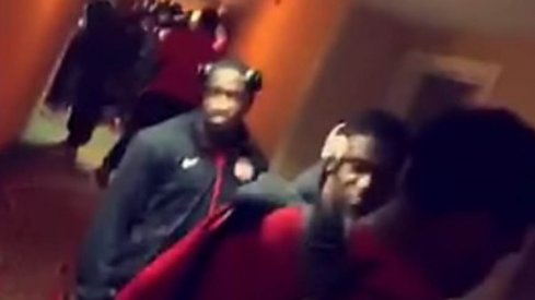 Ohio State football players find their hotel room keys don't work upon checking into their hotel in Michigan.