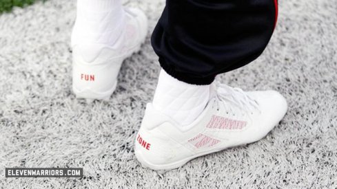 Braxton Miller will wear "Fun Zone" cleats for his final game in Ann Arbor.