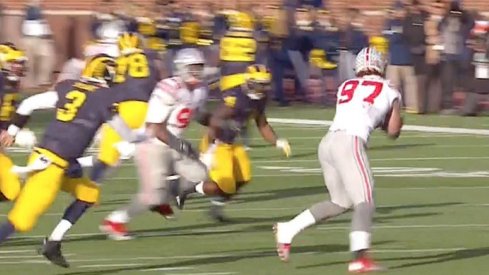 Joey Bosa intercepts Jake Rudock, 