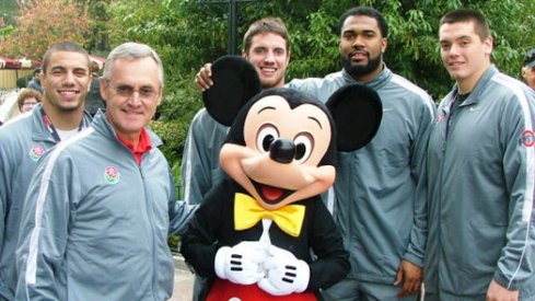 Jim Tressel and his Buckeyes took in Disneyland.