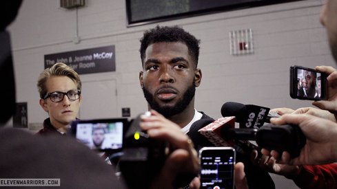 J.T. Barrett meets with the media Wednesday afternoon. 