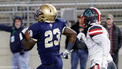 Todd Sibley runs for a long touchdown. 