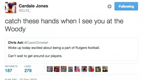 Cardale Jones will whoop that trick. 