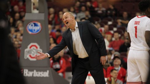Thad Matta yells.